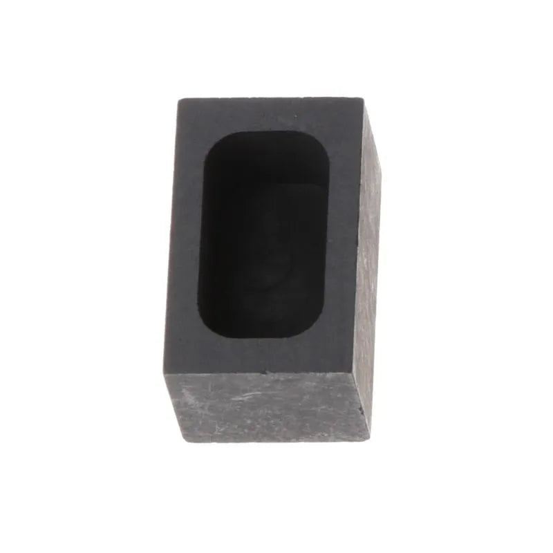 High-purity graphite square crucible for gold silver melting with multiple size options
