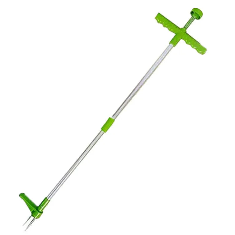 Aluminium tube manual garden weeder tool for digging and weed removal, 50cm long.