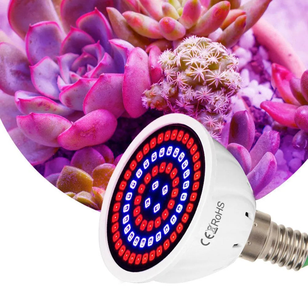 White LED plant growth lamp with 80 beads for indoor potted plants