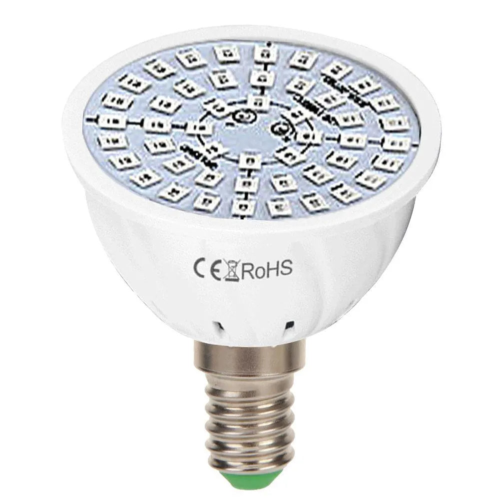 White LED plant growth lamp with 80 beads for indoor potted plants