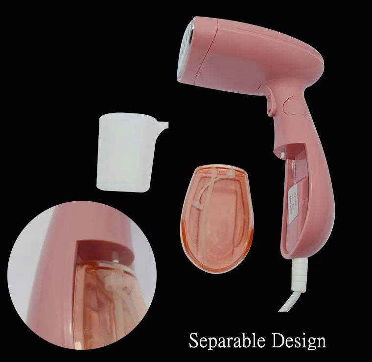 Sokany pink ironing brush handheld clothes steamer with EU plug