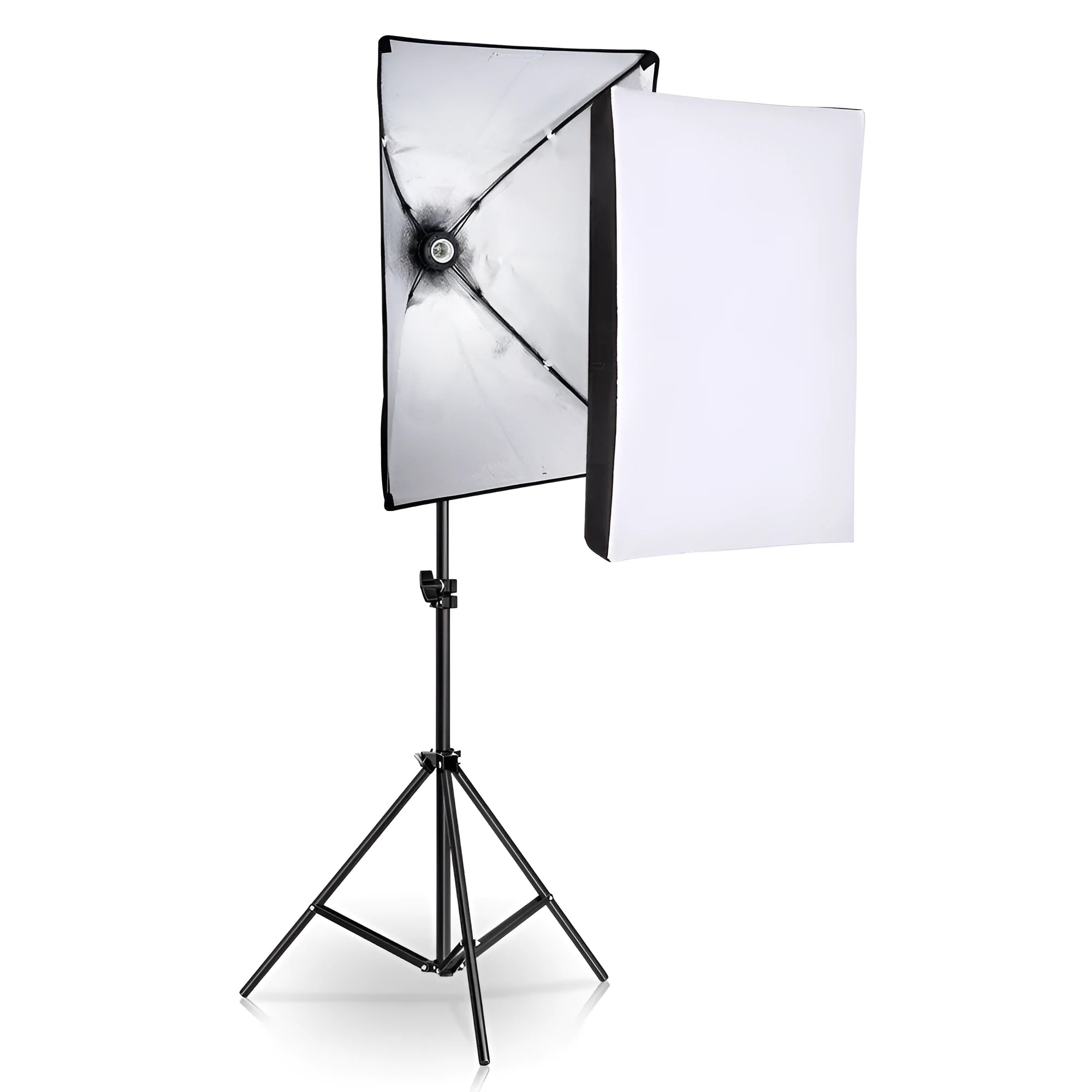 LIBEN photography suit studio lighting kit with 50x70cm soft light cloth on 2-metre stand