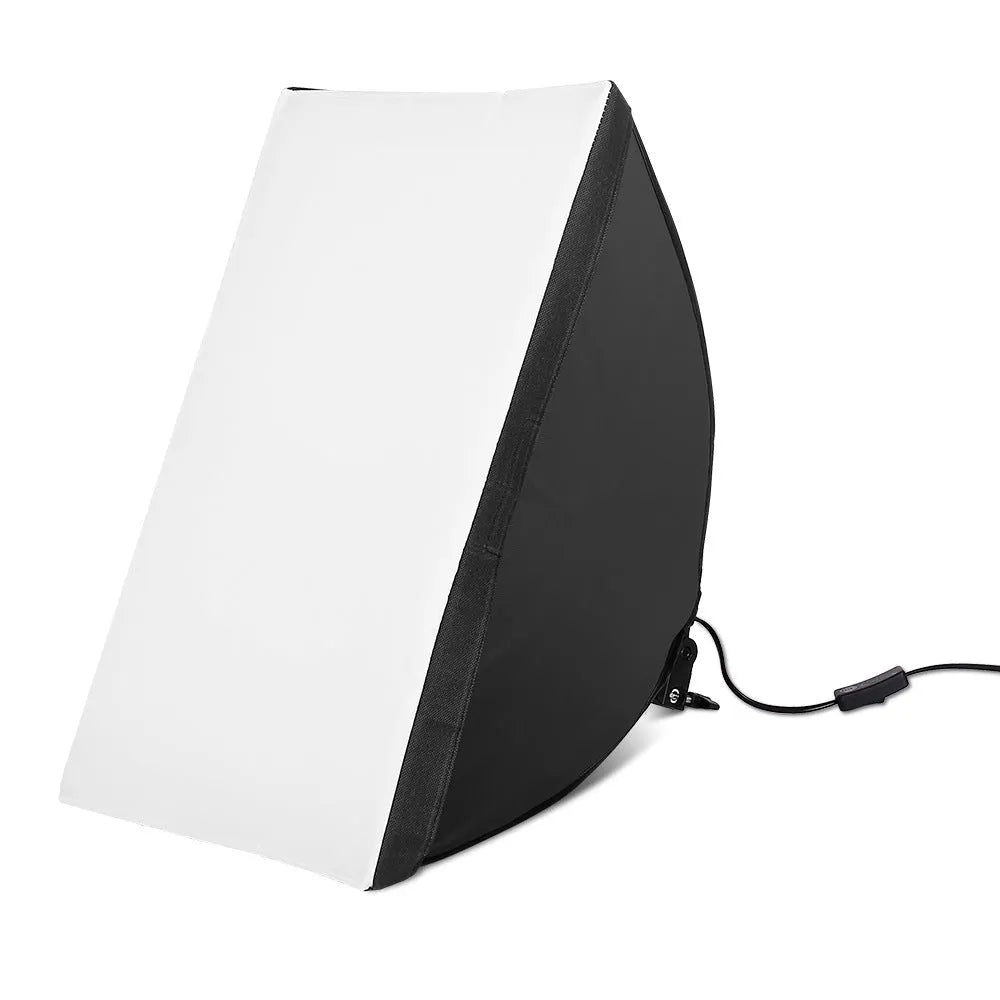 LIBEN photography suit studio lighting kit with 50x70cm soft light cloth on 2-metre stand