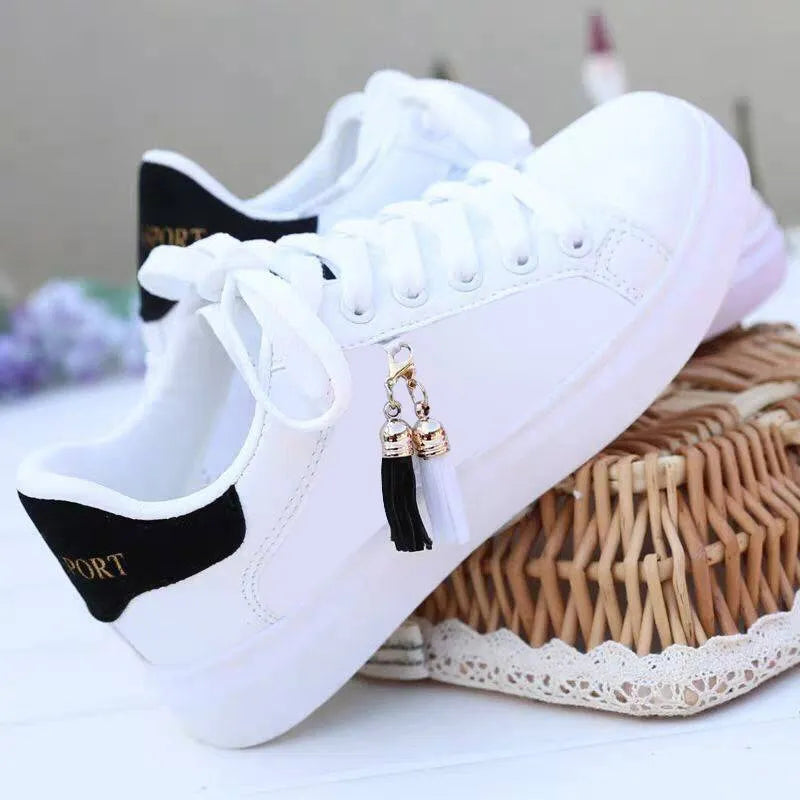 Women's white mesh fashion casual shoes with breathable lining and 4cm heel