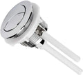 38mm round white ABS plastic double button toilet flush control panel.