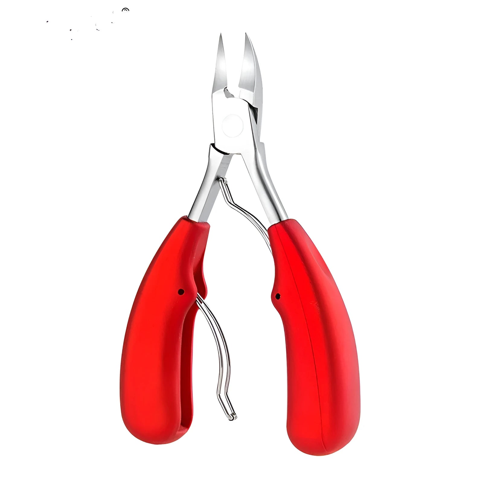Stainless steel nail clippers set with foot care scissors and coloured ABS plastic handles