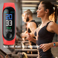 M3 Smart Bracelet with colour screen showing fitness data on a wrist.