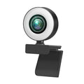 USB webcam with built-in LED light ring and wide-angle lens on a 1.5 metre cable.