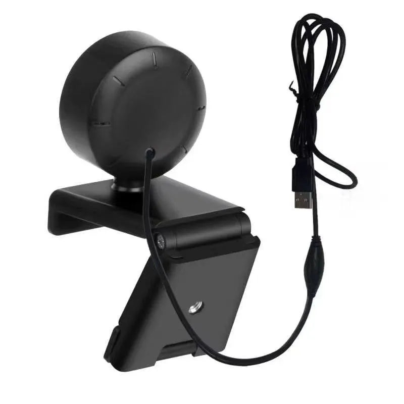 USB webcam with built-in LED light ring and wide-angle lens on a 1.5 metre cable.