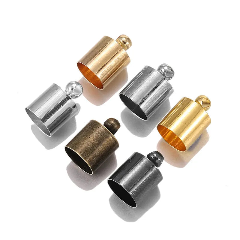 Copper pendant caps in multiple colours and sizes for jewellery making