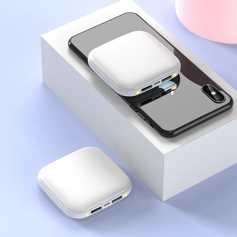 20000mAh portable power bank with LED torch in black, blue, pink or white colours