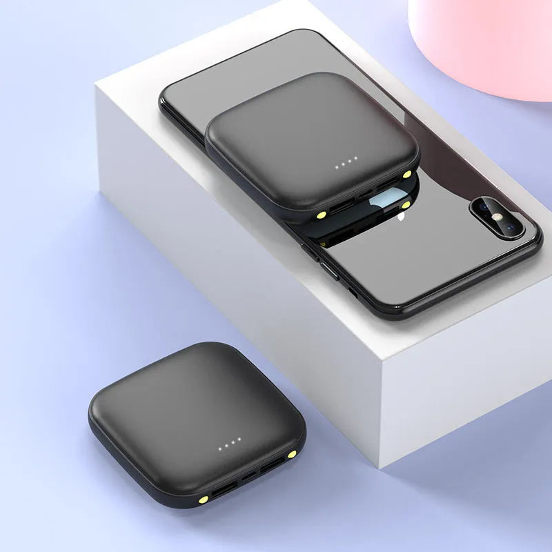 20000mAh portable power bank with LED torch in black, blue, pink or white colours