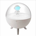 Cartoon-themed USB night light with LED illumination in white or blue colour options