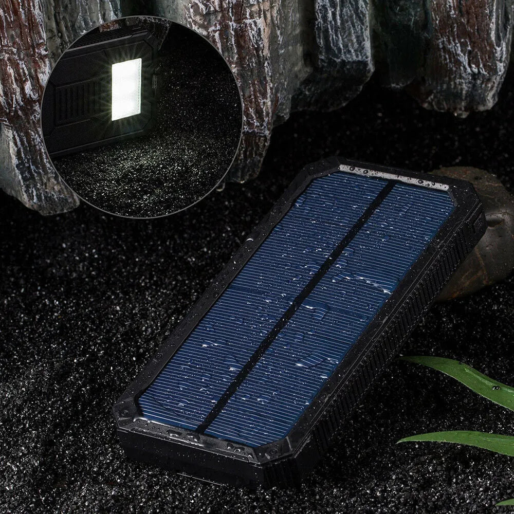 Factory three proofs solar power bank 20000mAh in orange, yellow, black, and green colours.