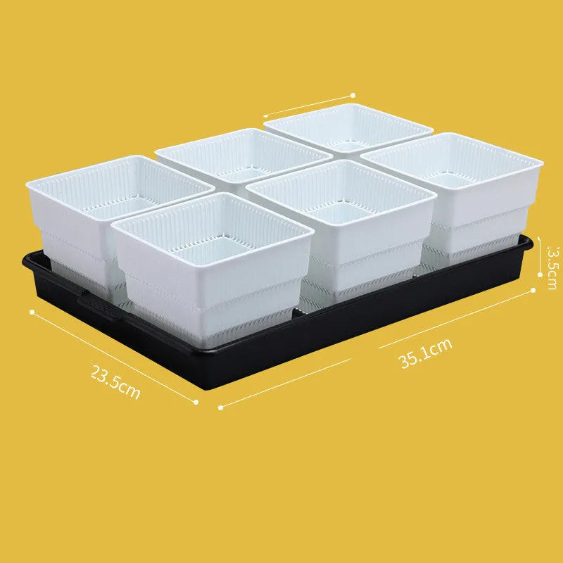 Meishi Controlled Root Flower Pot in resin with 32cm diameter base and breathable design