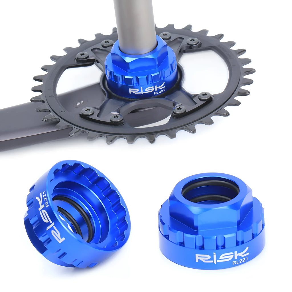 Blue aluminium alloy wrench for 12-speed direct mount bicycle disc removal