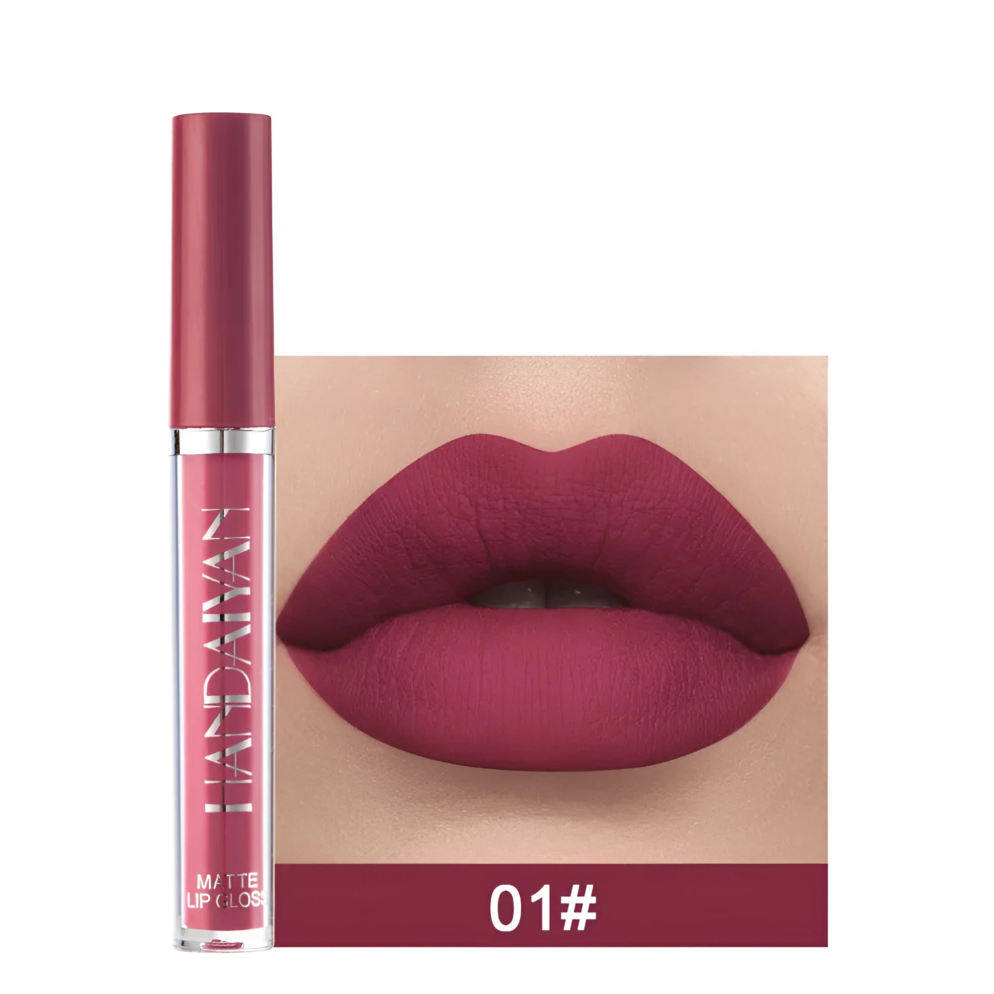 HANDAIYAN matte liquid lipstick tube with non-stick cup properties, 2.5ml content