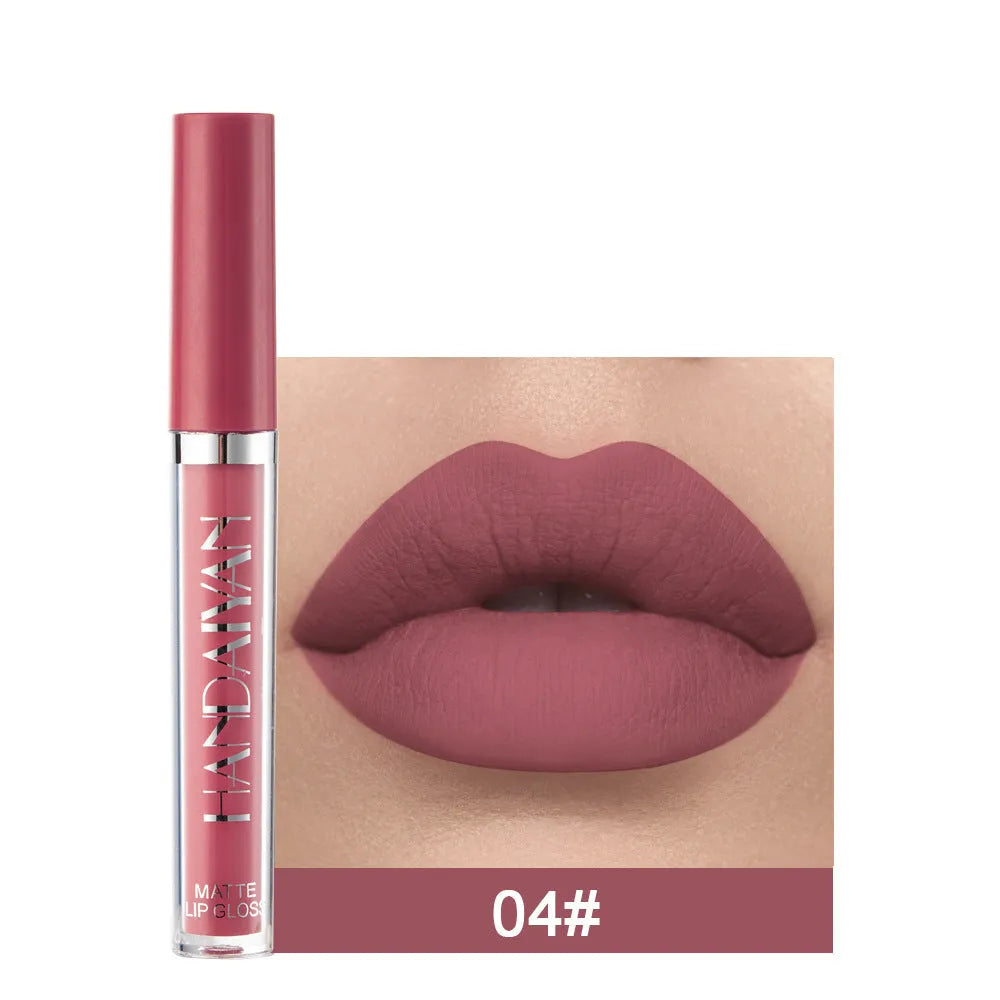 HANDAIYAN matte liquid lipstick tube with non-stick cup properties, 2.5ml content