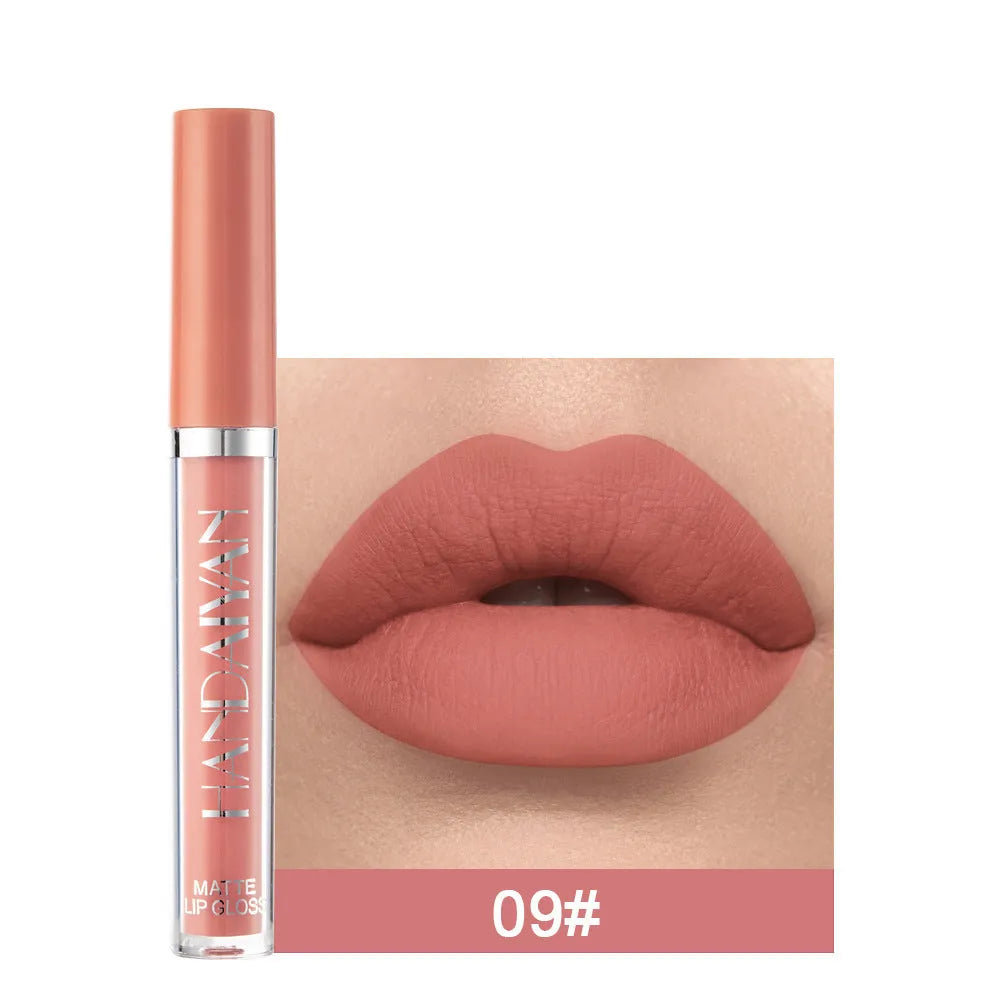 HANDAIYAN matte liquid lipstick tube with non-stick cup properties, 2.5ml content