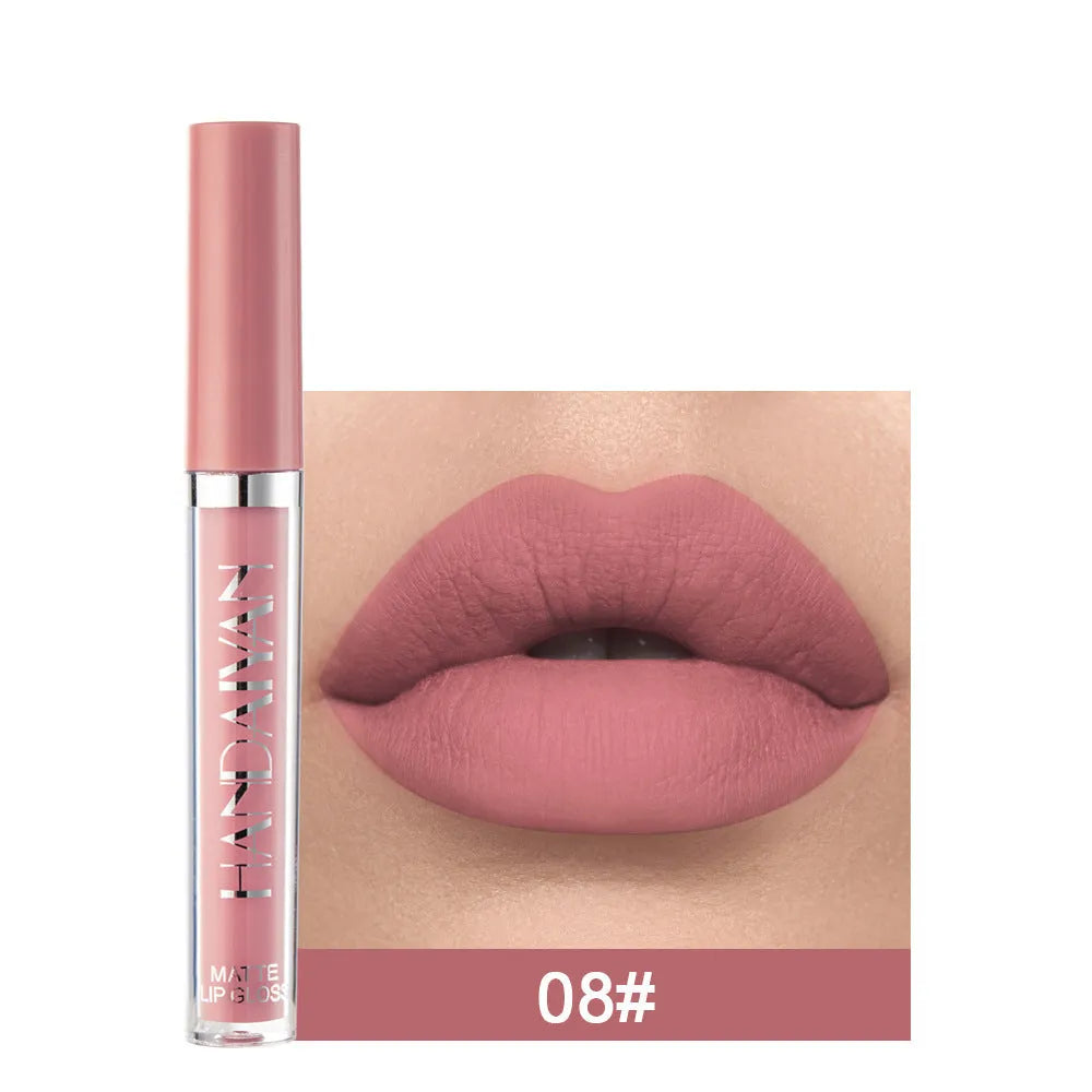 HANDAIYAN matte liquid lipstick tube with non-stick cup properties, 2.5ml content