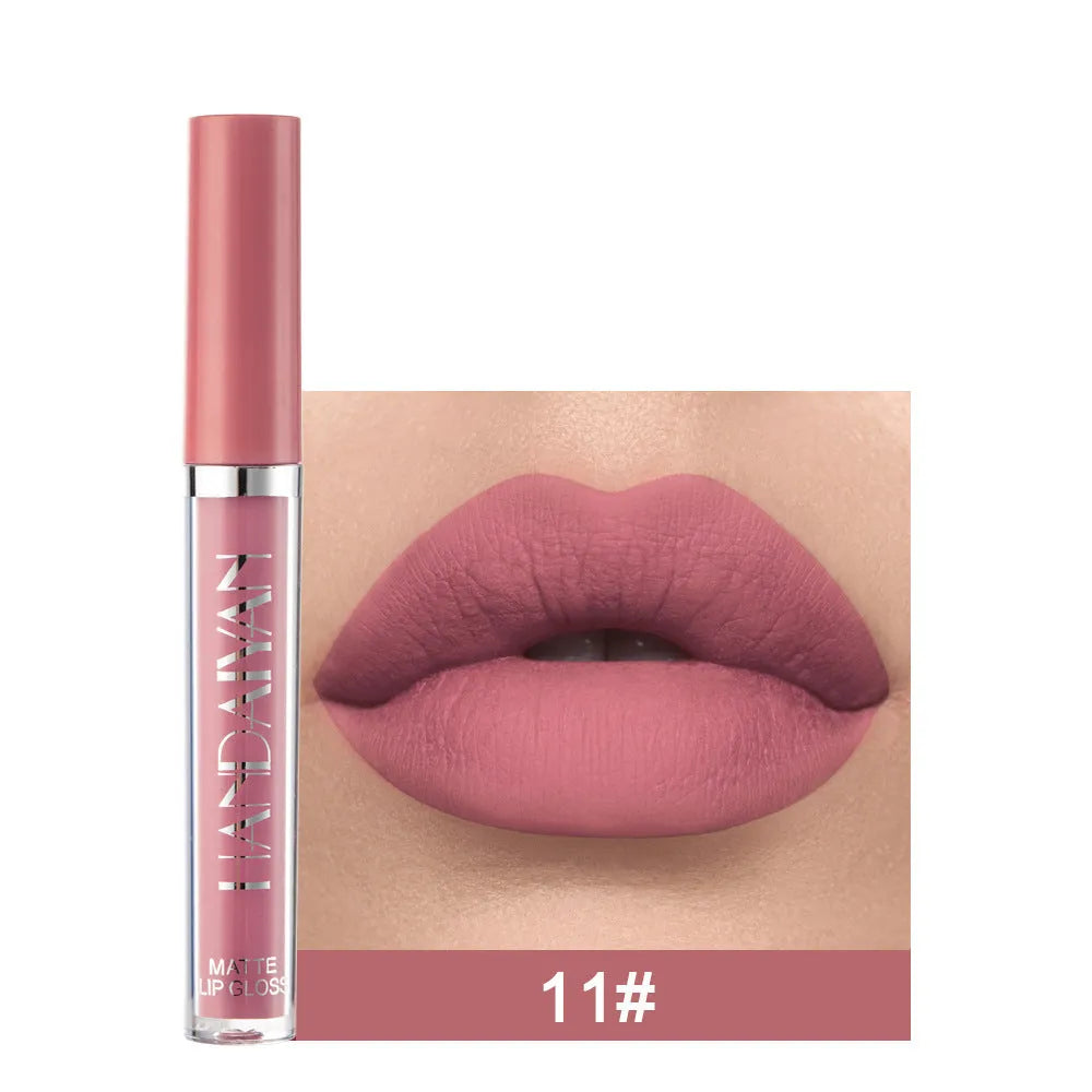 HANDAIYAN matte liquid lipstick tube with non-stick cup properties, 2.5ml content