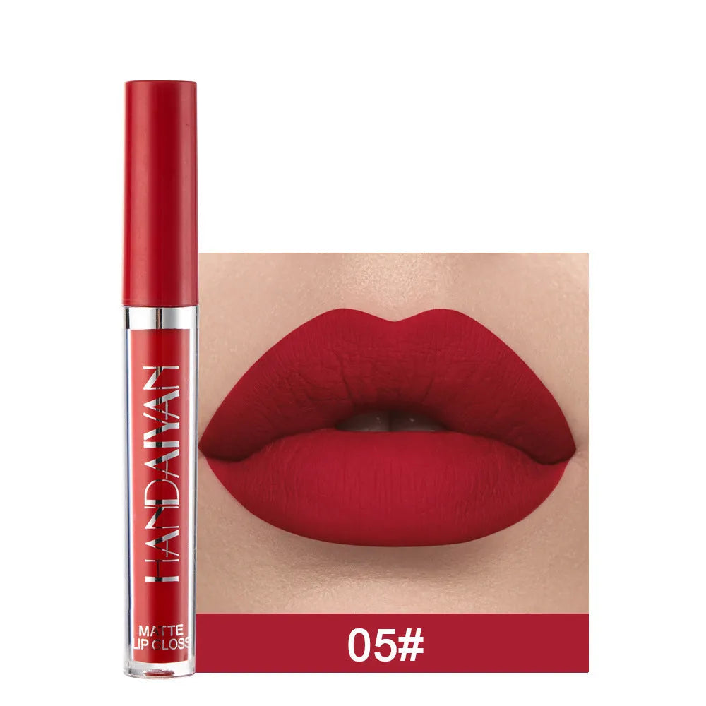 HANDAIYAN matte liquid lipstick tube with non-stick cup properties, 2.5ml content