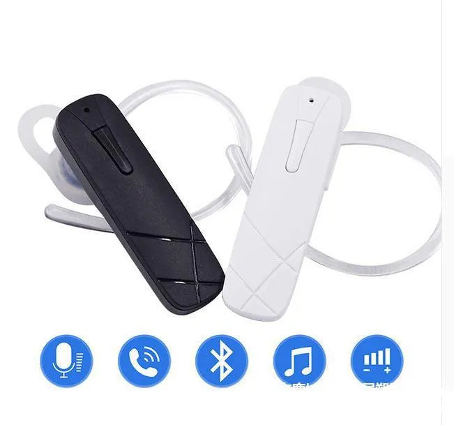 Black Bluetooth wireless headset earphone with earplug design