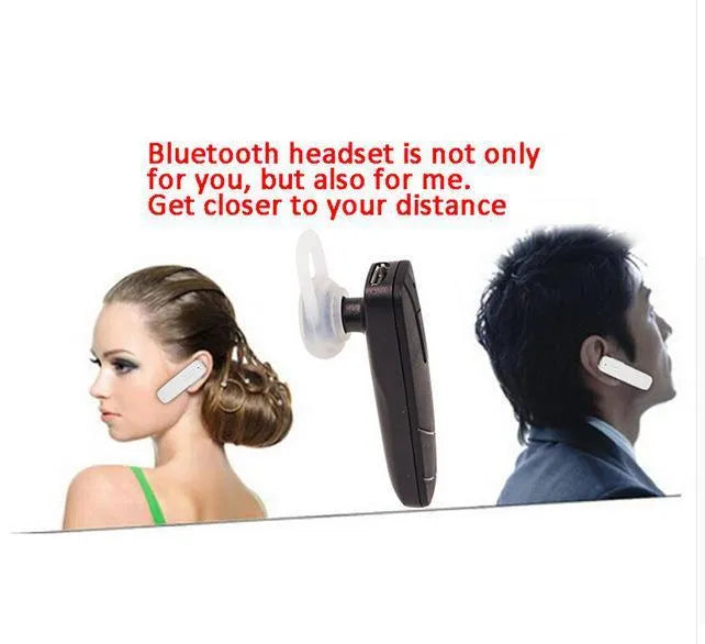 Black Bluetooth wireless headset earphone with earplug design