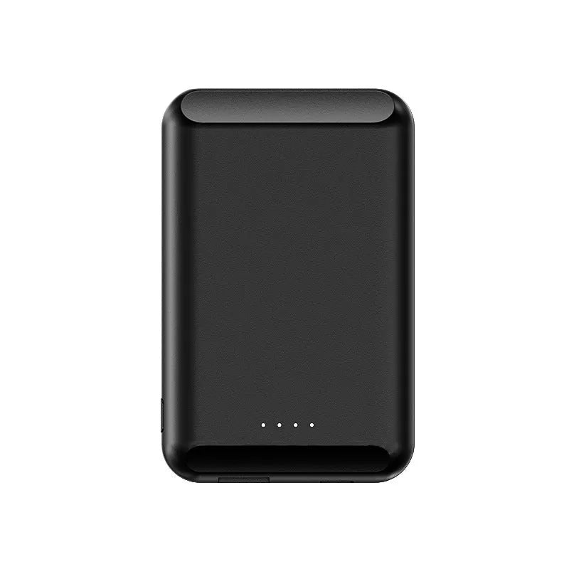 Magnetic wireless power bank with 5000mAh capacity in five colour options