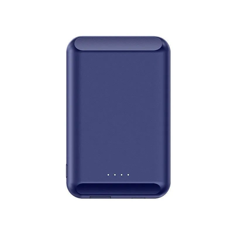 Magnetic wireless power bank with 5000mAh capacity in five colour options