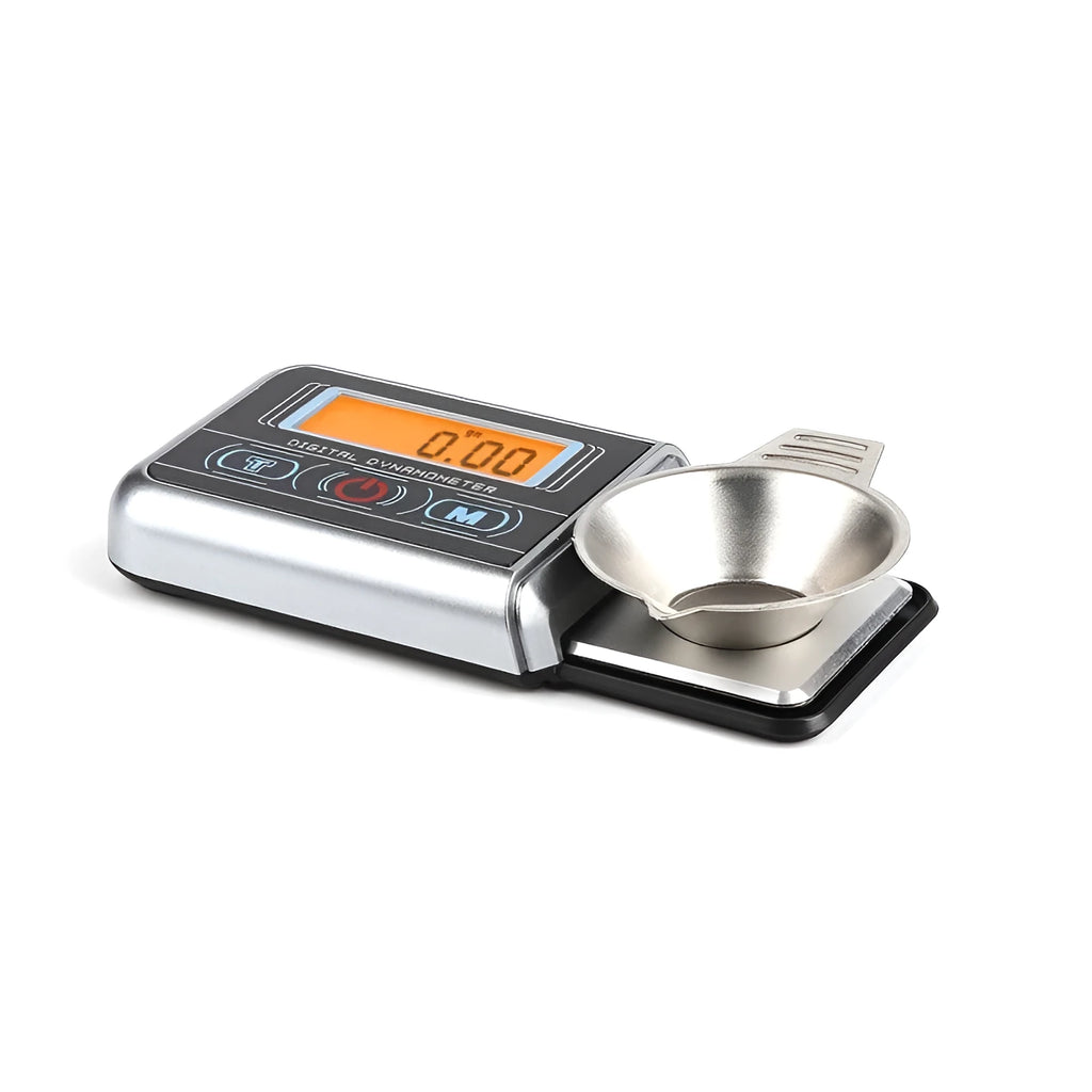 Digital electronic weighing scale with LCD display showing 0.000g, 100g maximum capacity for jewellery and materials