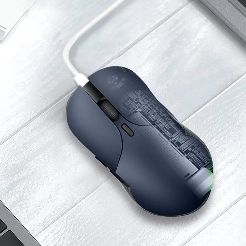 Blue Smart Voice Mouse 2.4G wireless computer mouse with translation function