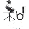 Live broadcast microphone for game commentary and singing with wired connection