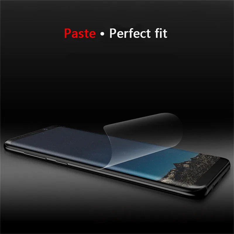 Purple Light Hydraulic Film curved screen protector for Samsung smartphones