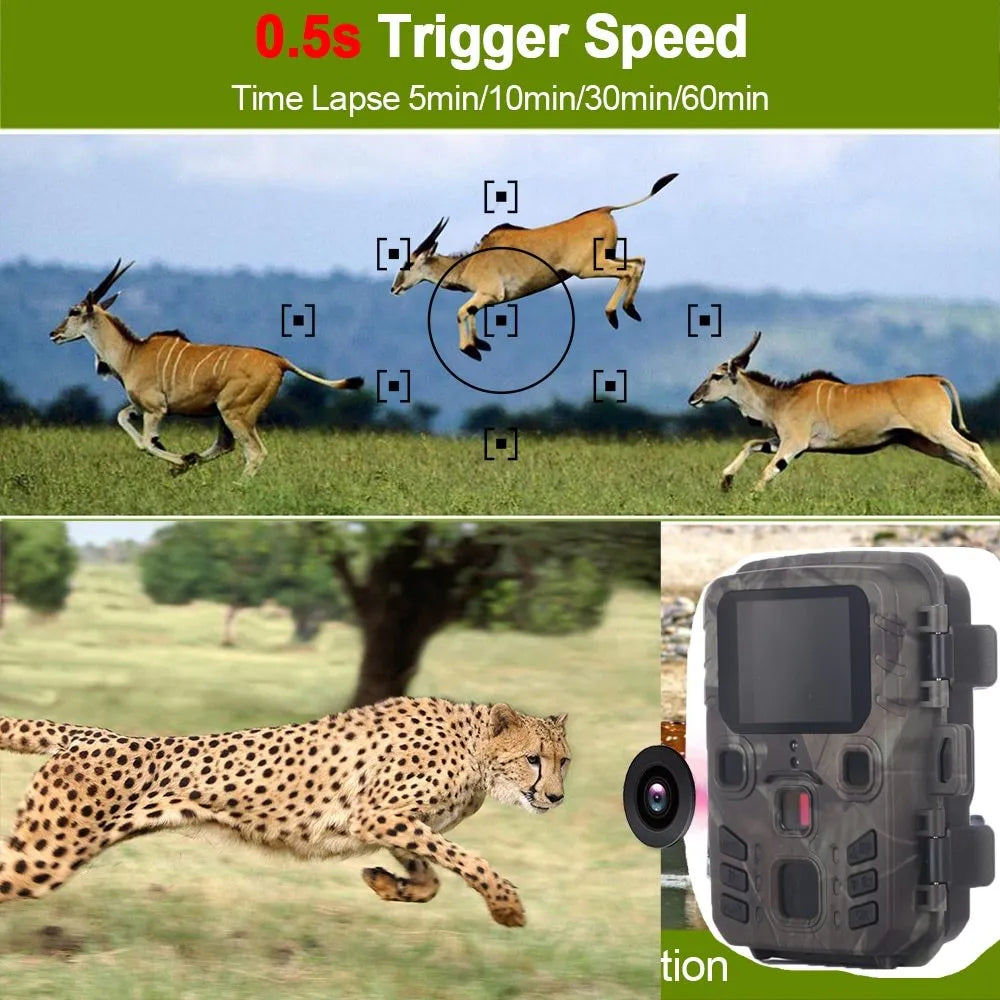 Black plastic monitoring infrared night vision device with TF card slot