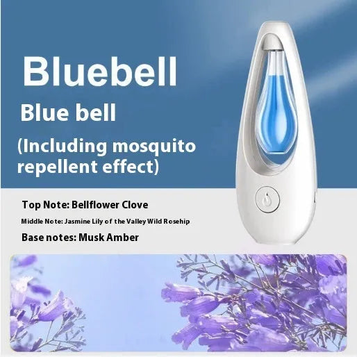 Ultrasonic aroma diffuser unit for essential oils or mosquito repellent liquid, with style selection options.