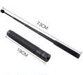 Black retractable hand-held stabilizer selfie stick extended for smartphone photography