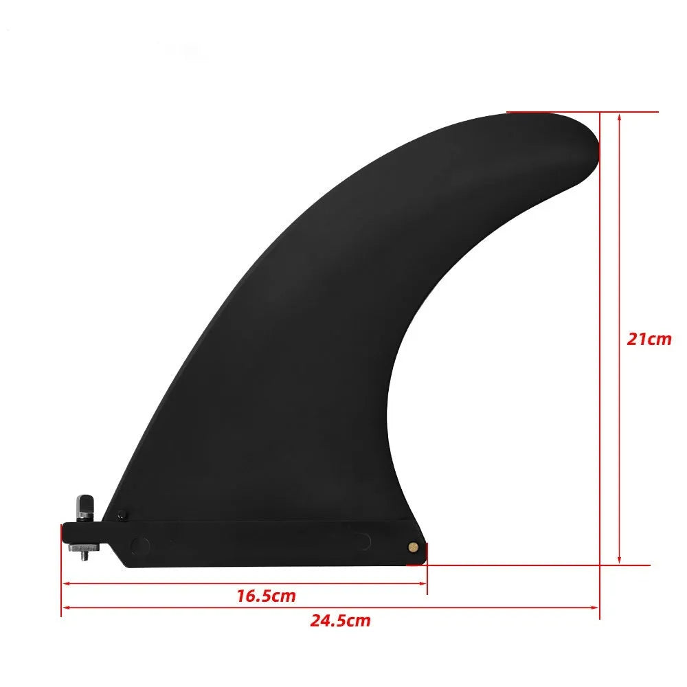 SUP paddle with large removable fish fins for water dispenser applications