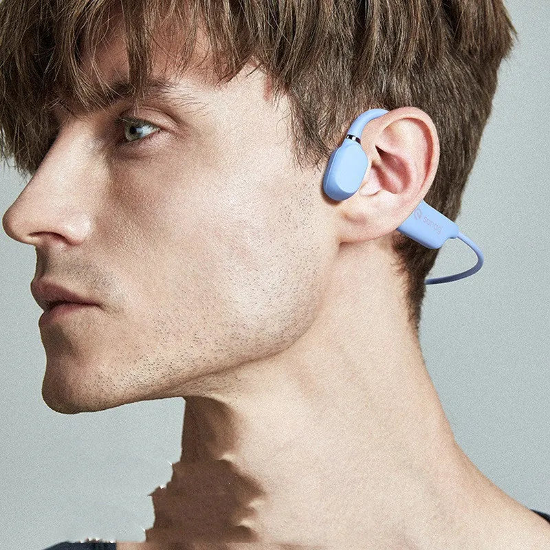 Bone conduction Bluetooth sports headset in neck-hanging design with six colour options