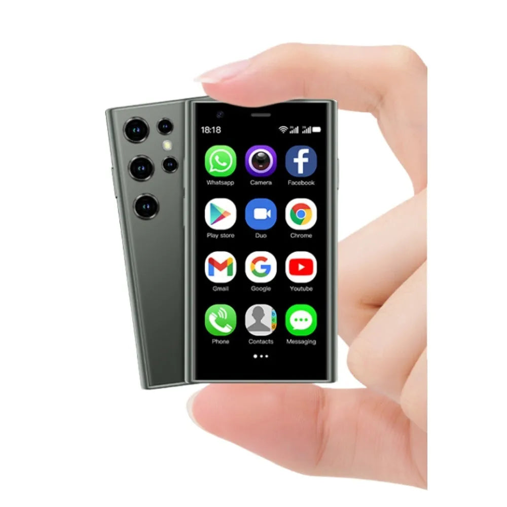 S23PRO & XS15 mini smartphone with 30cm screen in black, green or pink purple colours