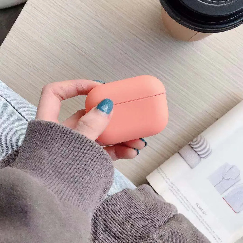 AirPods Pro protective plastic case in multiple colour options including black pink green blue purple red yellow