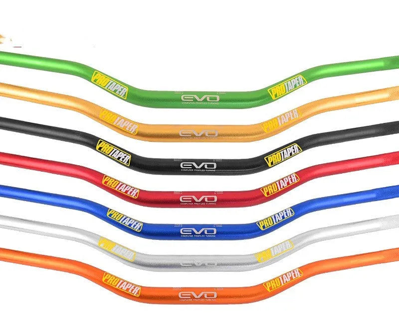 28mm aluminium alloy motorcycle handlebar with orange finish measuring 80cm wide with 10cm rise