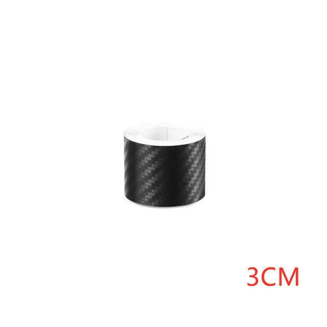 Matte 3D carbon fibre protection film roll for car door sills and bumpers in multiple width options