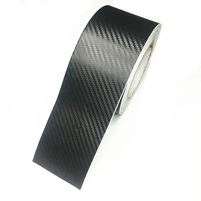Matte 3D carbon fibre protection film roll for car door sills and bumpers in multiple width options