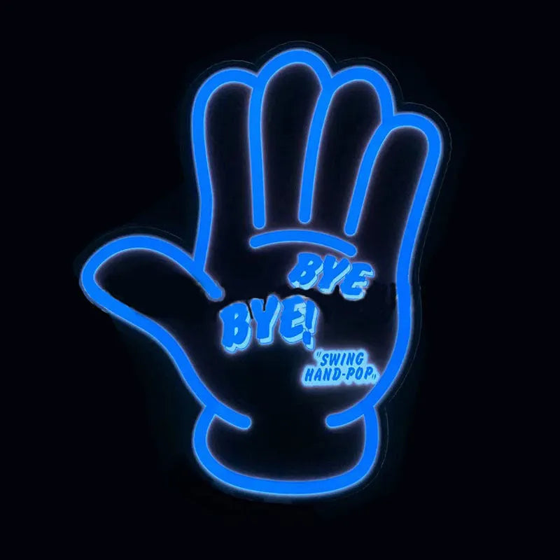 Luminous car window stickers with LED lights showing various designs including hearts, text, and symbols