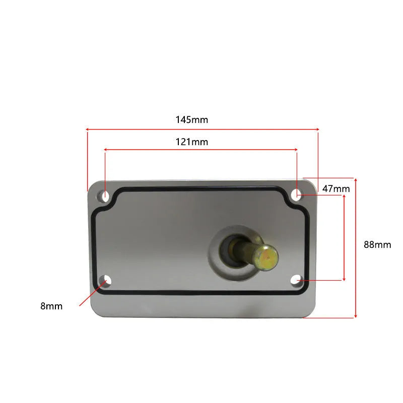 Silver aluminium alloy quick short rod gear lever for Horton car models