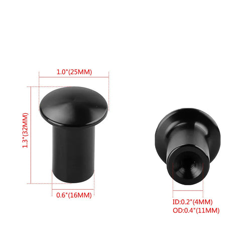 Aluminium alloy handbrake cap for car modification in five metallic colours