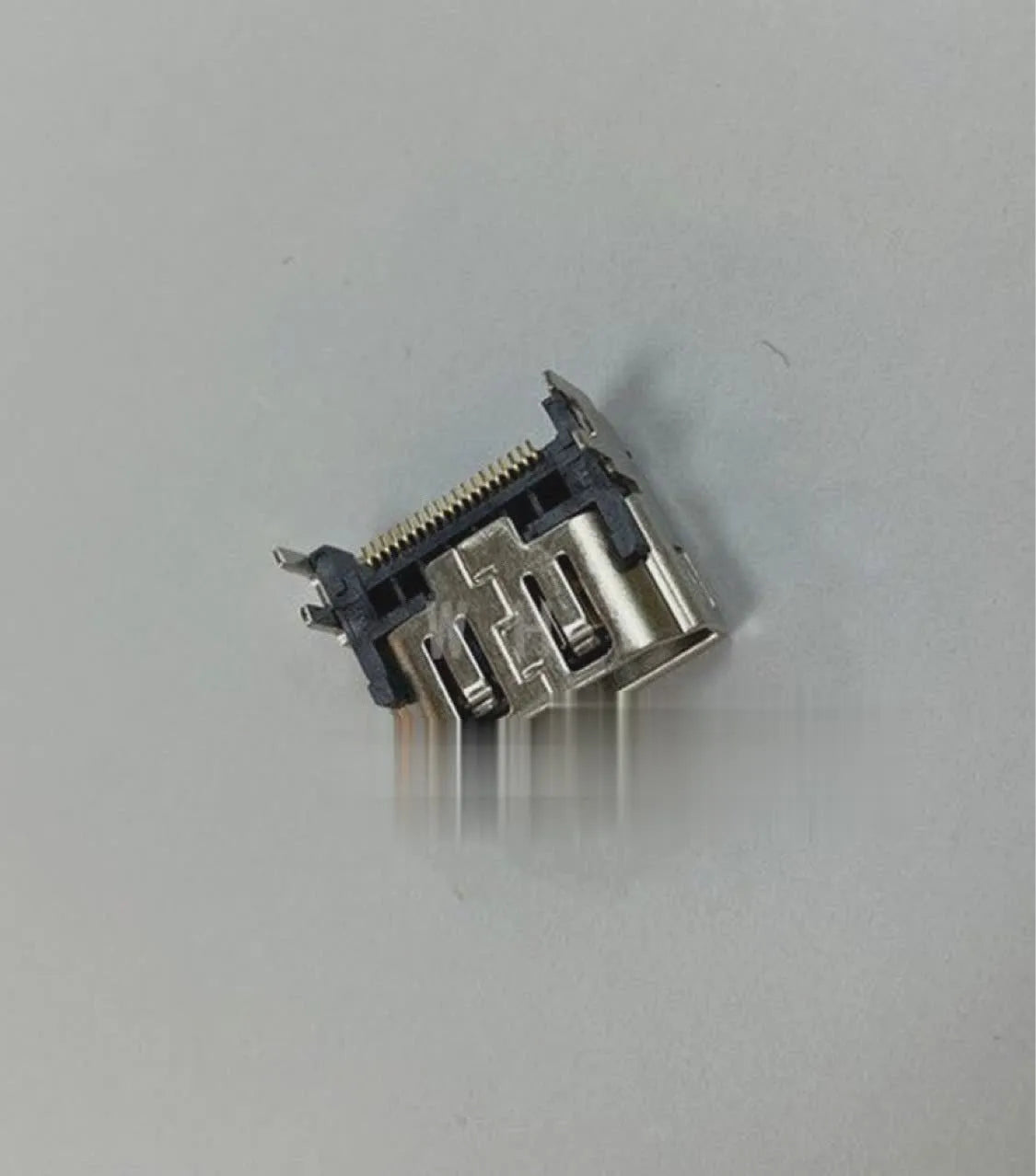 Silver HDMI host interface socket for game console connectivity and replacement applications