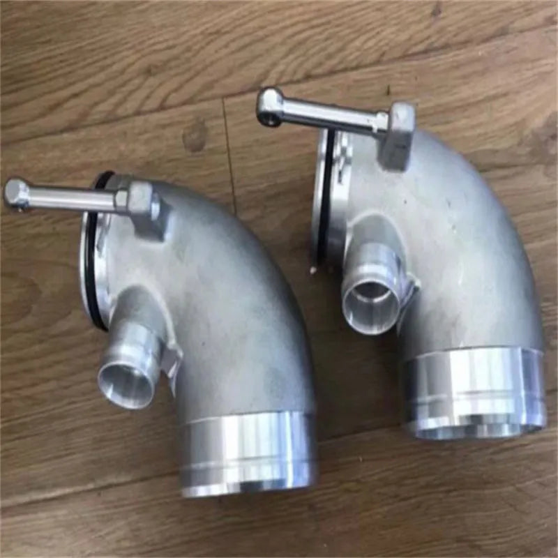 Aluminium alloy 90-degree turbo elbow pipe for car lateral engine modification