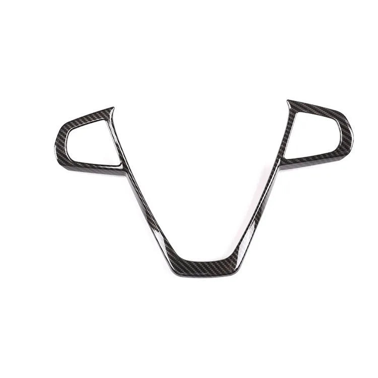 BMW steering wheel buttons frame with carbon fibre pattern, deluxe edition